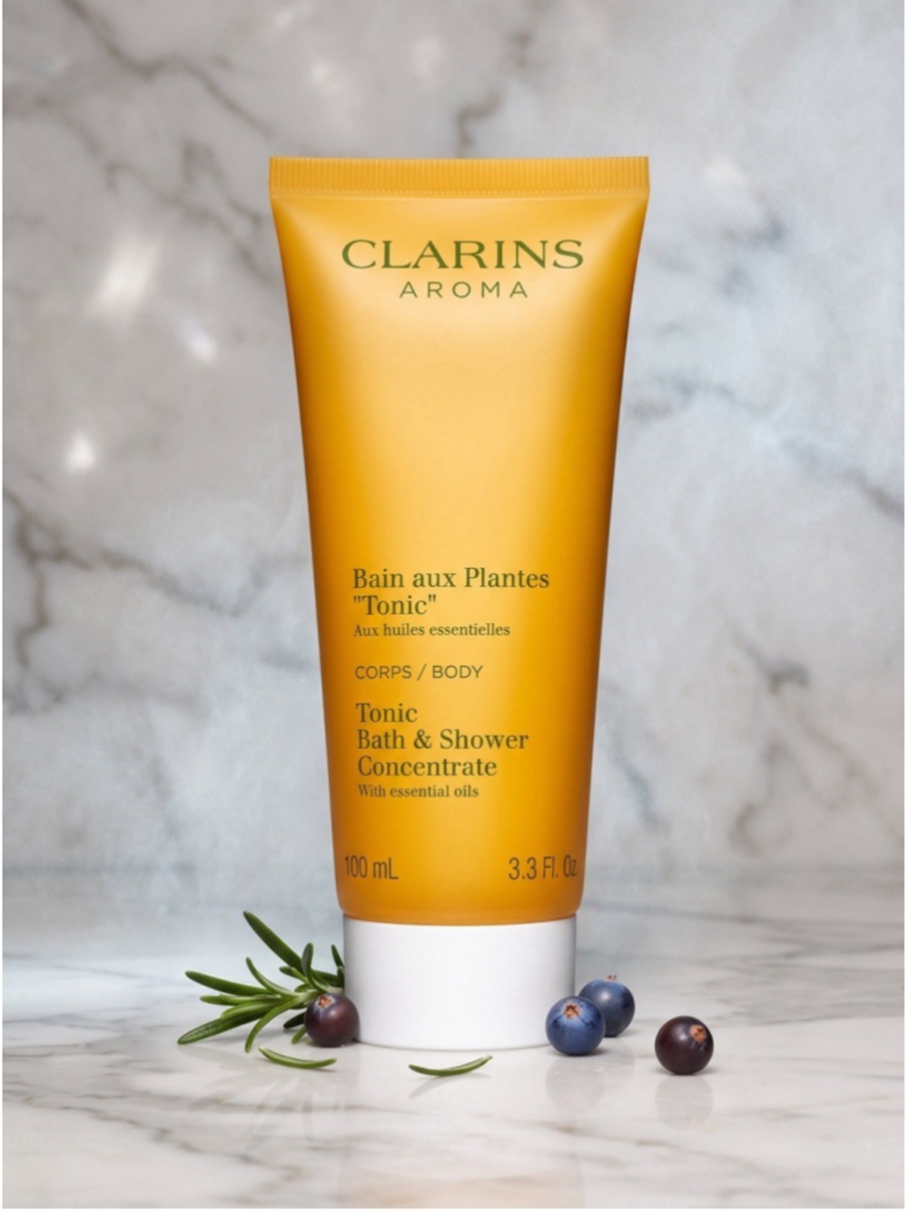 Clarins Aroma Tonic Bath Shower Concentrate Essential Oils 3.3 fl oz